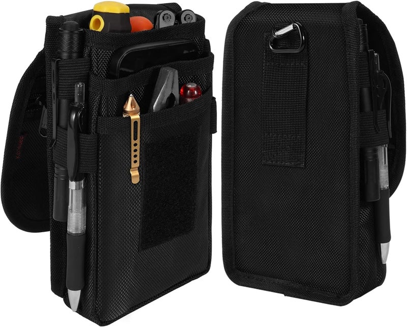 KENOBEE Belt Tool Pouch, Multitool Organizer Electrician Holster Nylon Tactical Pocket Attachment Utility Sheath Bag Tradesman Pro Maintenance Tool Sleeve for EDC Gears Cellphone - Image 1